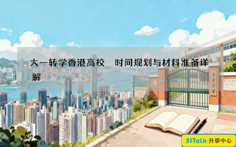 大一转学香港高校 时间规划与材料准备详解